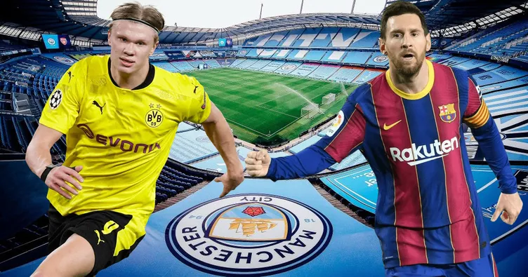 Manchester City Agüero’nun yerine Haaland’ı istiyor! Messi detayı...