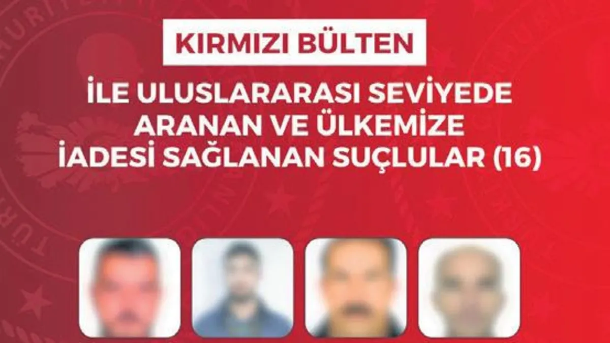 60 suçlu Türkiye’ye iade edildi