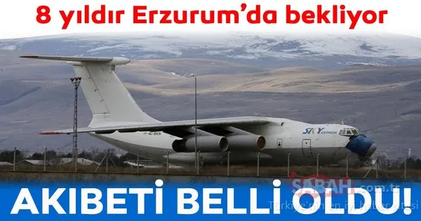 Havalimanında 8 yıldır bekleyen uçakla ilgili karar bekleniyor