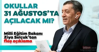 2020-2021 Okullar ne zaman, hangi tarihte açılacak? MEB’den son dakika açıklaması geldi! Özel ve devlet okulların açılma tarihi belli oldu mu?