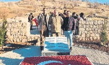 8 şehidin mezarı 35 yıl sonra yapıldı