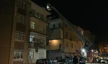 Karaman’da 4 katlı binada yangın paniği #karaman