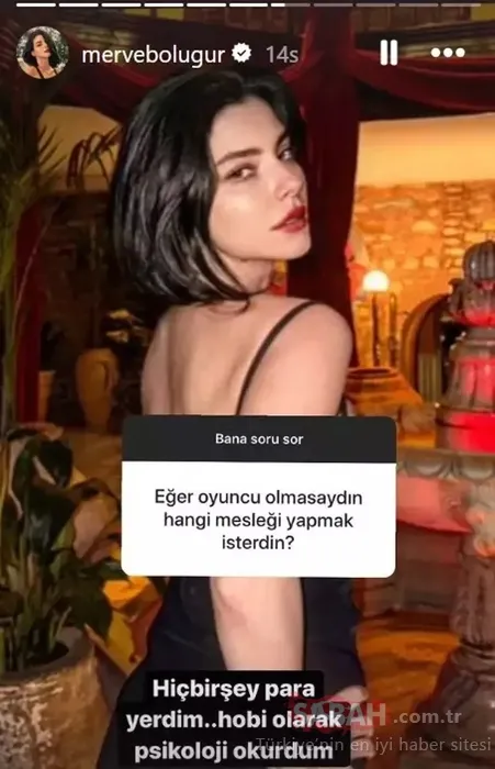 Merve Boluğur’dan takipçisine şaşırtan yanıt! Para yerdim