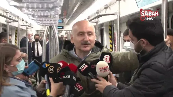 Gayrettepe-İstanbul Havalimanı metro hattının test sürüşünü Bakan Adil Karaismailoğlu yaptı | Video