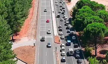 Muğla’da zincirleme kaza sonrası karayolunda trafik tıkandı #mugla