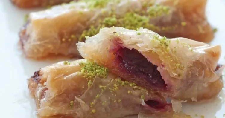 Vişneli baklava tarifi