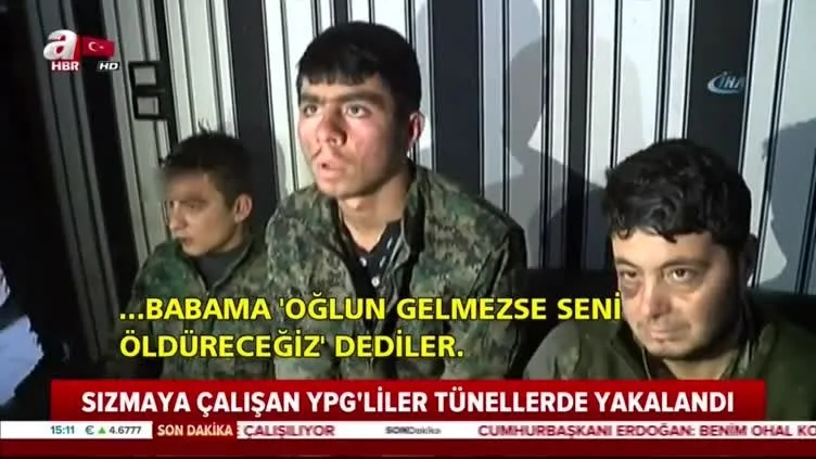 Afrin'de teslim olan teröristlerden kan donduran ifadeler!