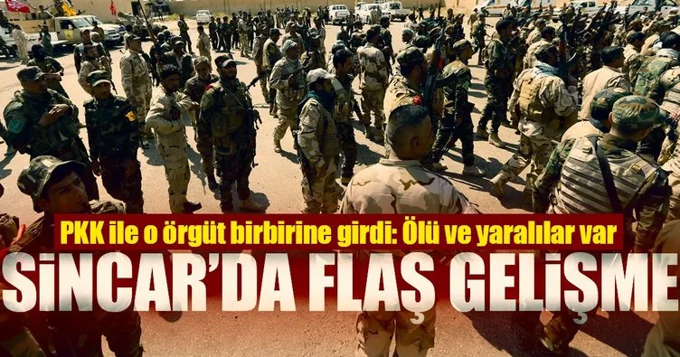 Sincar’da, terör örgütü PKK ve Haşdi Şabi birbirine girdi