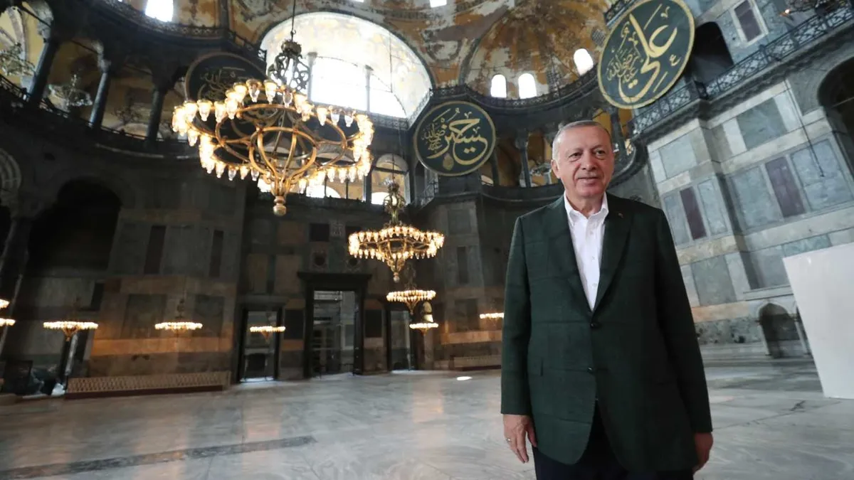 Başkan Recep Tayyip Erdoğan'ın Ayasofya ile ilgili sosyal medya paylaşımı
