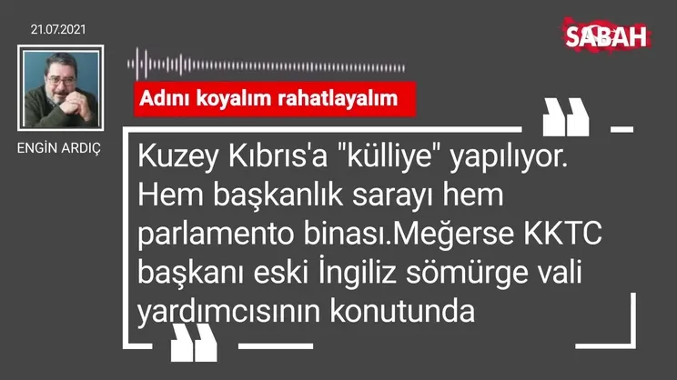 Engin Ardıç | Adını koyalım rahatlayalım