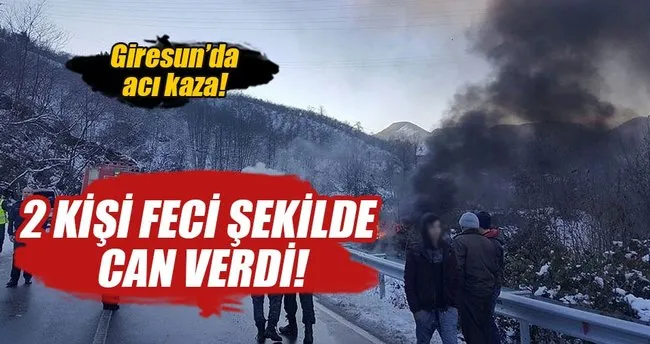 Giresun’da feci kaza! 2 ölü var...