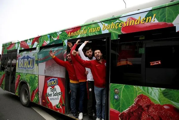 Galatasaray taraftarı Kadıköy'e böyle geldi