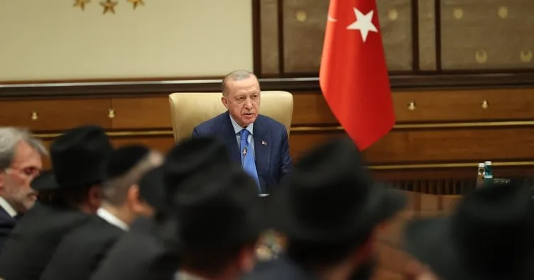 Başkan Erdoğan, Türk Yahudi Toplumu ve İslam Ülkeleri Hahamlar İttifakı üyelerini kabul etti