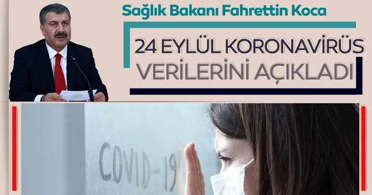 Son dakika haberi: Bakan Fahrettin Koca 24 Eylül koronavirüs vaka ve vefat sayılarını açıkladı! İşte, Türkiye’de corona virüs son durum tablosu