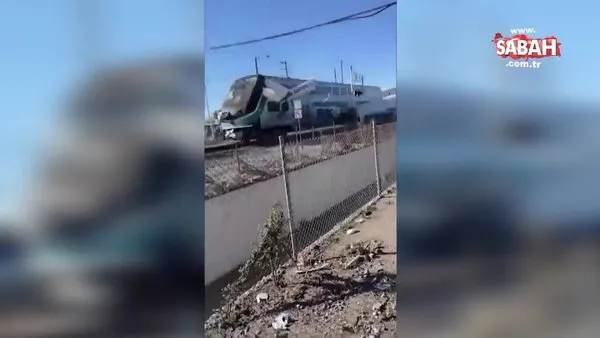 Mucize kurtuluş! Uçağı düşen pilot, trenin altında kalmaktan son anda kurtuldu | Video