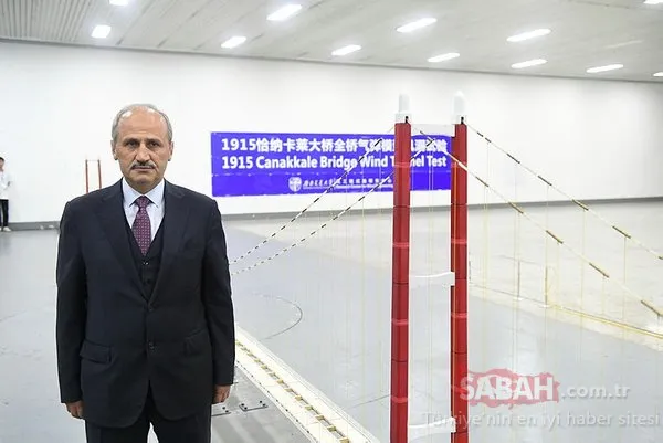 1915 Çanakkale Köprüsü Çin'de test edildi, Bakan böyle izledi