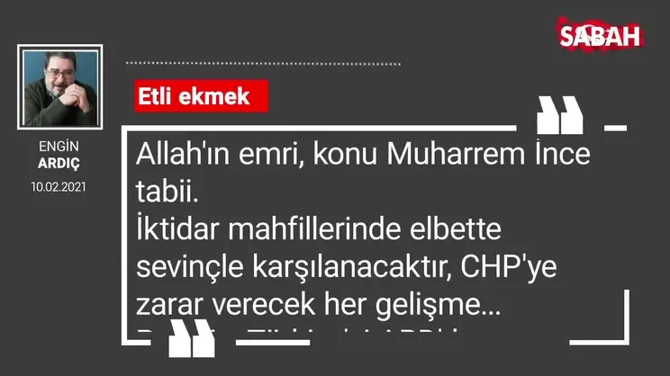 Engin Ardıç | Etli ekmek