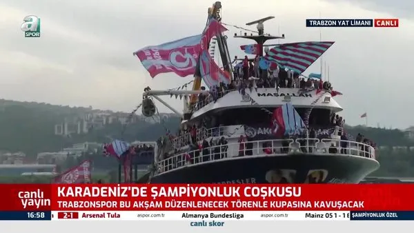 Karadeniz’de şampiyonluk coşkusu… Trabzonspor bu akşam kupasına kavuşacak! | Video