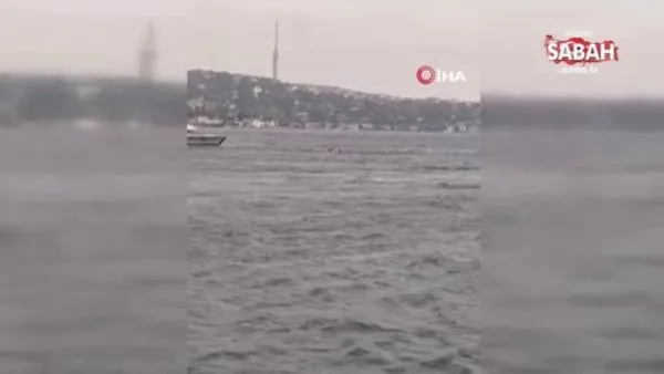 İstanbul’da korku dolu anlar: Beşiktaş’ta tekne alabora oldu! Suya düşen 4 kişi kurtarıldı | Video