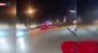 Drift atarken kameraya yakalanan sürücü dereye uçtu | Video