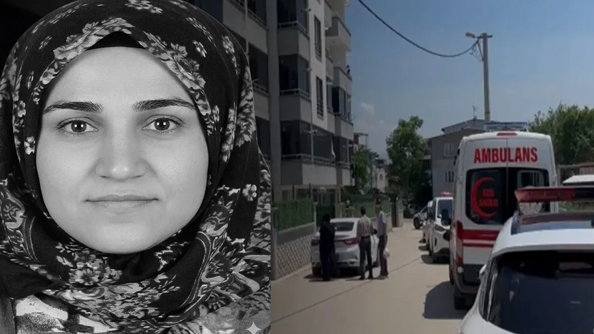 Müjde Güngür'ün cenaze töreninden bir görünüm