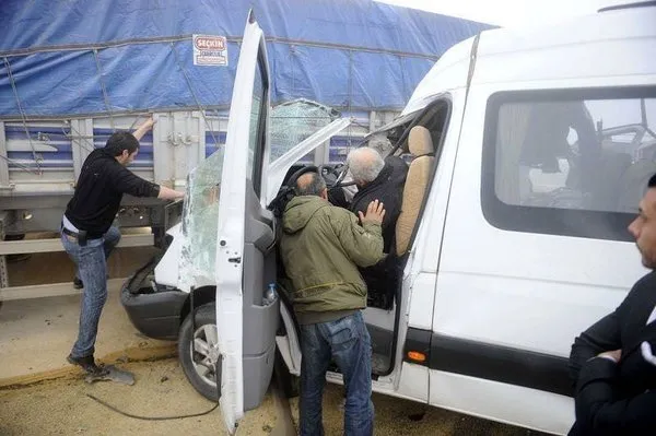 TEM'de zincirleme kaza