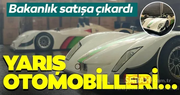 Bakanlık satışa çıkardı! Yarış otomobilleri...