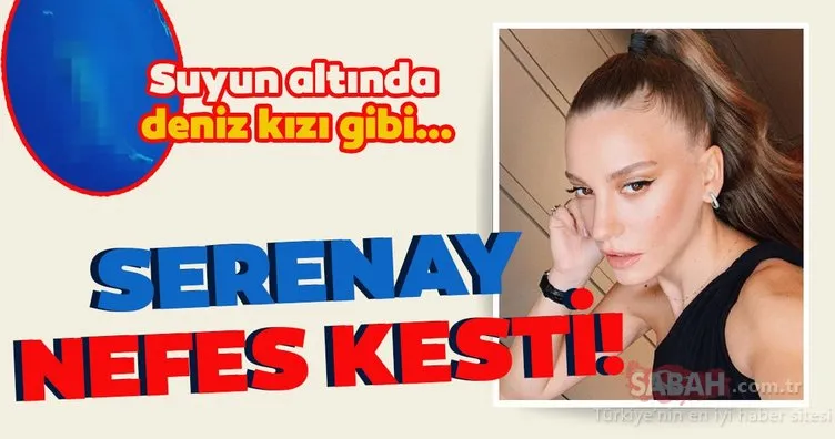 Serenay suyun altında leopar desenli bikinisiyle nefes kesti! Serenay Sarıkaya sosyal medyayı salladı!