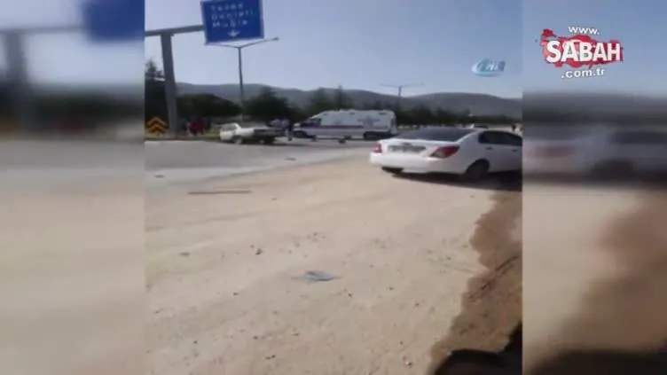 İkiye bölünen otomobilden sağ çıktılar