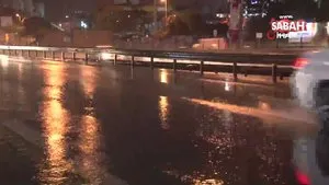 İstanbul’da sabah saatlerinde sağanak yağış etkili oldu | Video