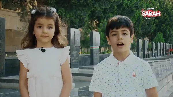 Azerbaycanlı çocuklar İstiklal Marşımızdan dizelerle böyle seslendi!