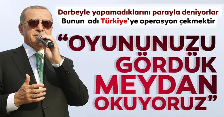 Oyununuzu gördük meydan okuyoruz
