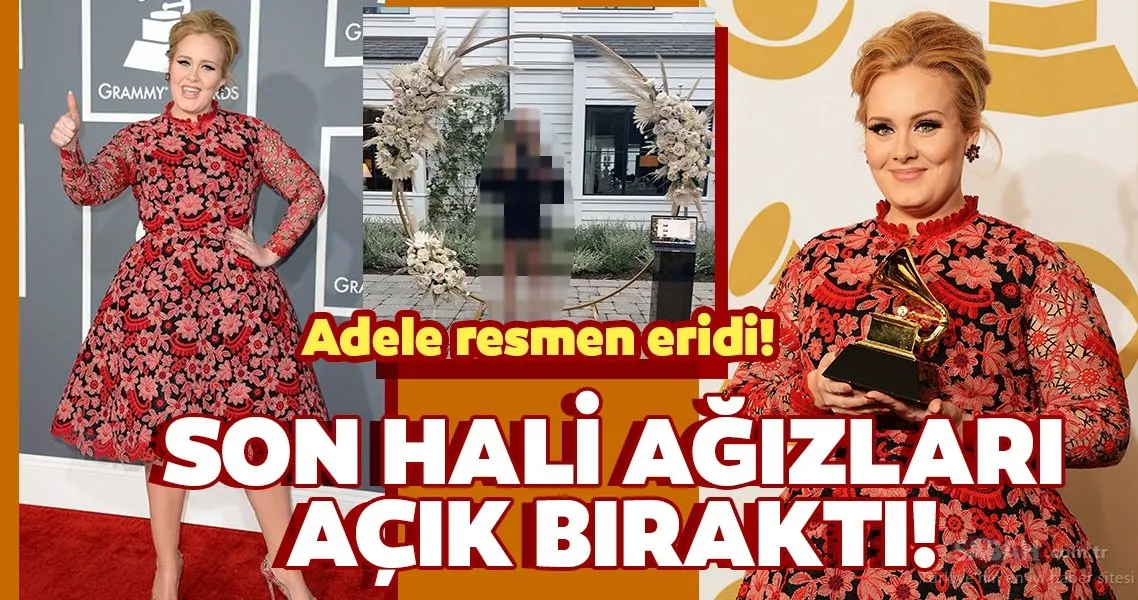 Dünyaca ünlü şarkıcı Adele resmen eridi! Adele son hali ile ağızları