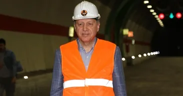 Cumhurbaşkanı Erdoğan, Ovit Tüneli’nde