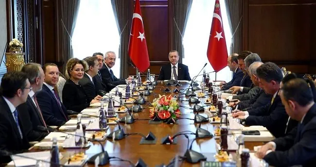 Cumhurbaşkanı Erdoğan TÜSİAD üyelerini kabul etti