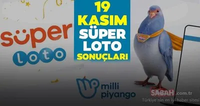 SÜPER LOTO SONUÇLARI | MPİ ile 19 Kasım Süper Loto sonuçları belli oldu! | MPİ bilet sorgulama sayfası yayında