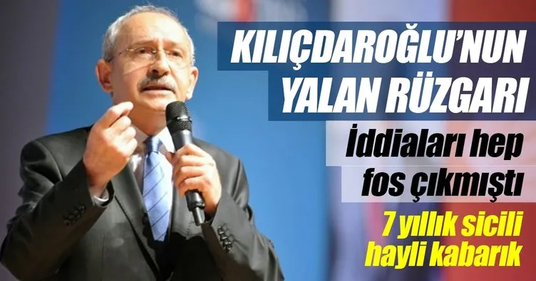 Kılıçdaroğlu’nun yalan rüzgârı