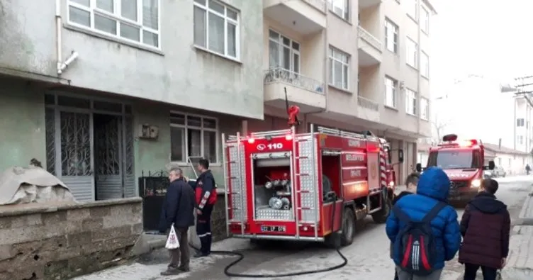 Edirne de ev yangını