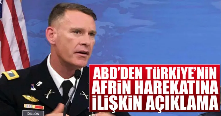 Afrin harekatına ABD’den açıklama