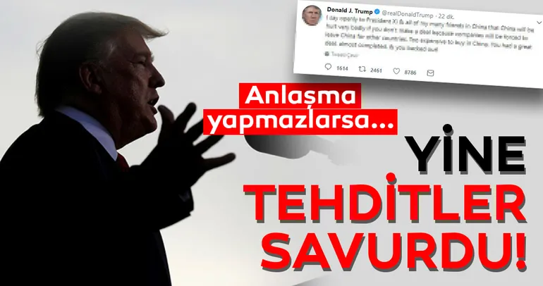 Trump yine tehditler savurdu!