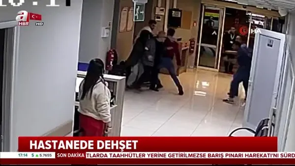 Hastanede dehşet! Sağlık çalışanına bıçaklı saldırı kamerada