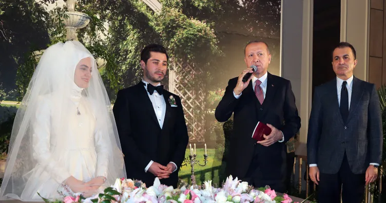 Başkan Erdoğan nikah şahidi oldu