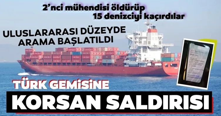 Son dakika... Atlas Okyanusu’nda Türk gemisine korsan saldırısı