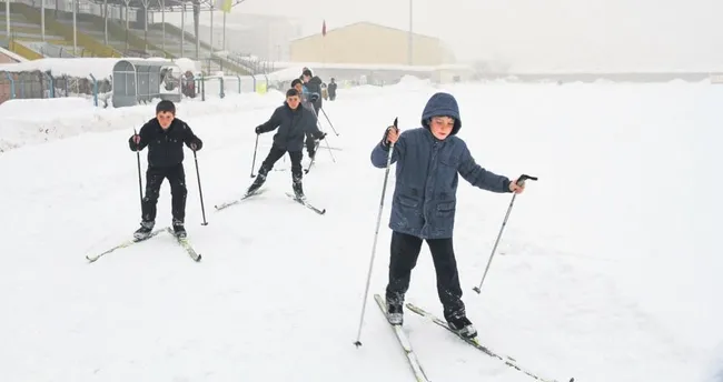 Şehir stadında kayak keyfi!