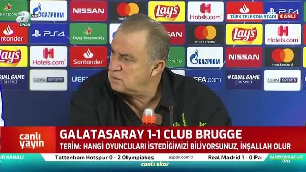 Fatih Terim'den Galatasaray - Brugge maçı sonrası açıklama
