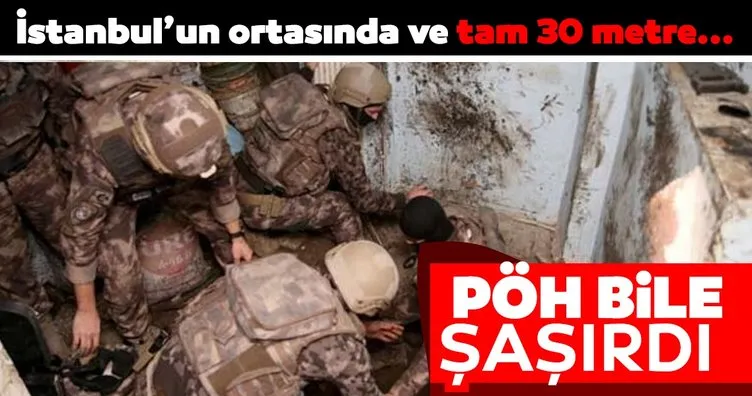 Uyuşturucu operasyonu! İstanbul’un göbeğinde bulundu! 30 metrelik tünel! İki girişi var...