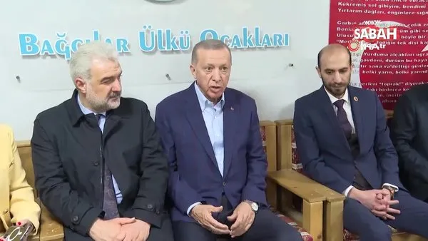 Cumhurbaşkanı Erdoğan, Bağcılar Ülkü Ocakları'nı ziyaret etti | Video