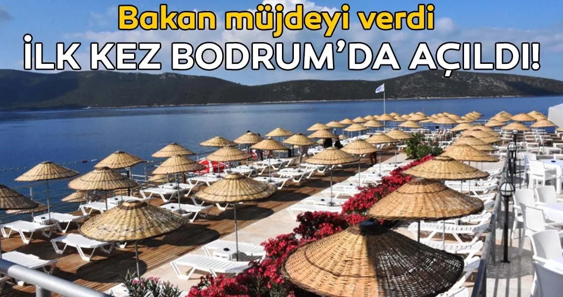 Bodrum Halk Plajı açıldı - Son Dakika Haberler