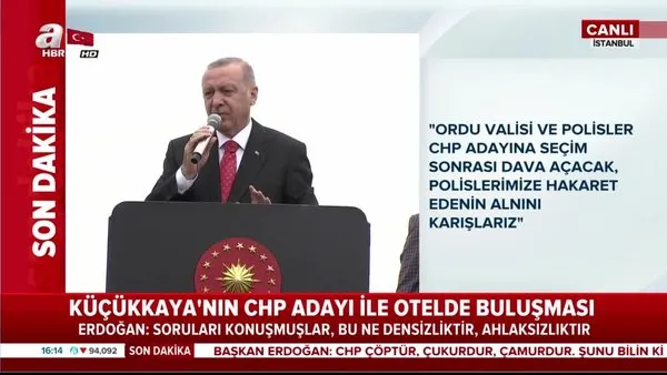 Cumhurbaşkanı Erdoğan, İstanbul Sancaktepe'de vatandaşlara hitap etti