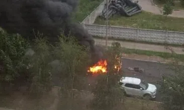 Moskova’da araç infilak etti: 1 ölü